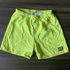 Catch Surf Neon Green Mens Swim Trunks
